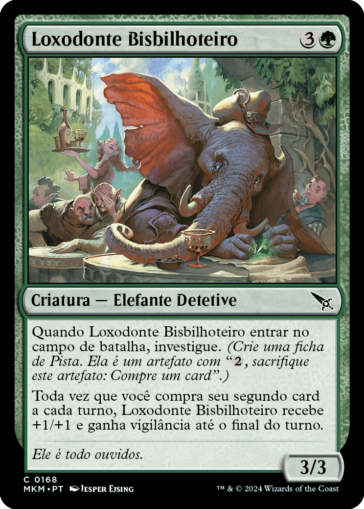 Loxodonte Bisbilhoteiro / Loxodon Eavesdropper - Magic: The Gathering - MoxLand