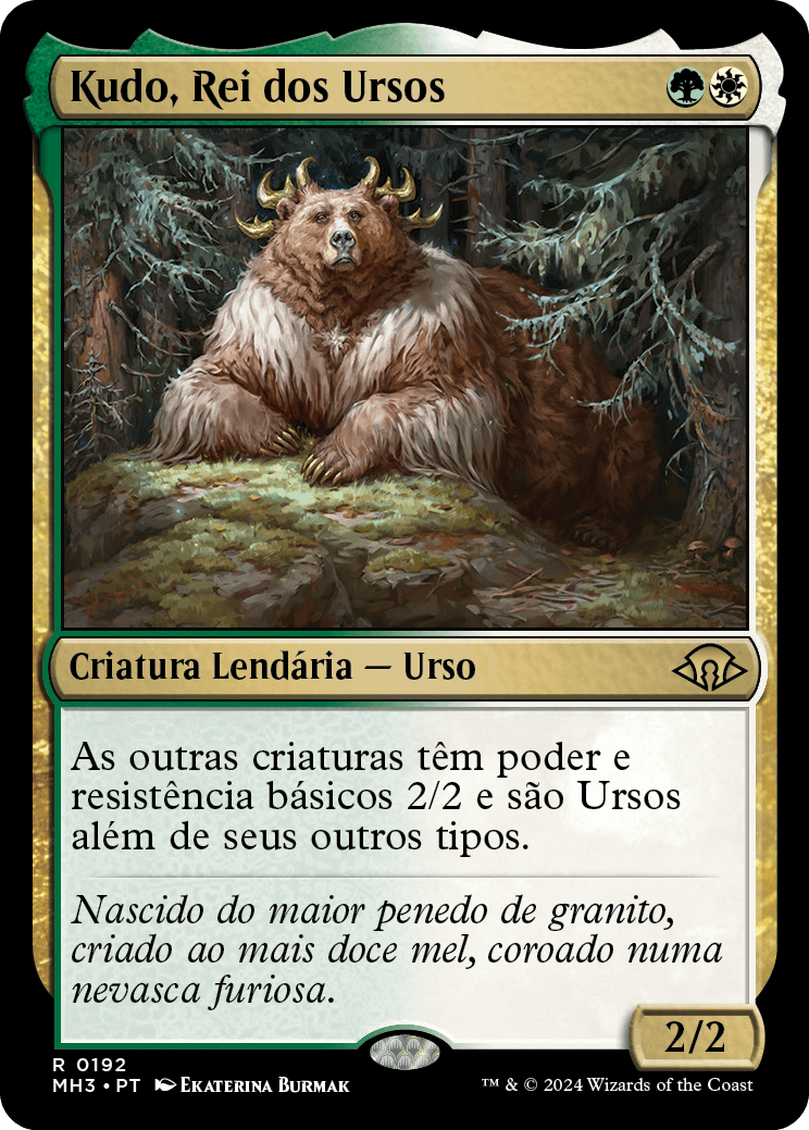 Kudo, Rei dos Ursos / Kudo, King Among Bears - Magic: The Gathering - MoxLand