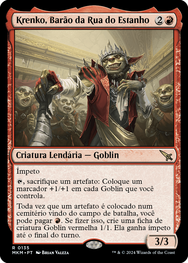 Krenko, Barão da Rua do Estanho / Krenko, Baron of Tin Street - Magic: The Gathering - MoxLand