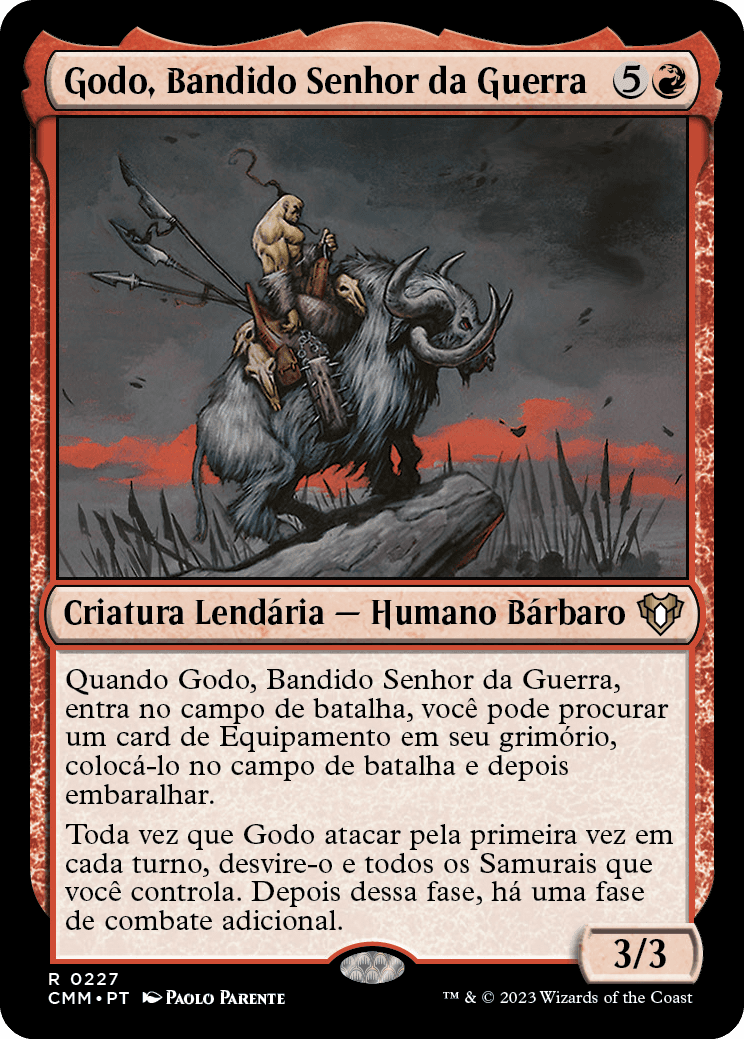 Godo, Bandido Senhor da Guerra / Godo, Bandit Warlord - Magic: The Gathering - MoxLand