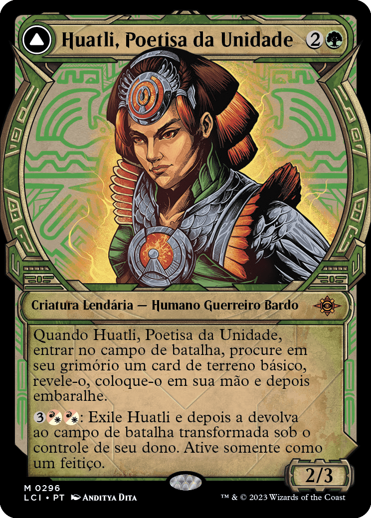 Huatli, Poetisa da Unidade / Huatli, Poet of Unity - Magic: The Gathering - MoxLand