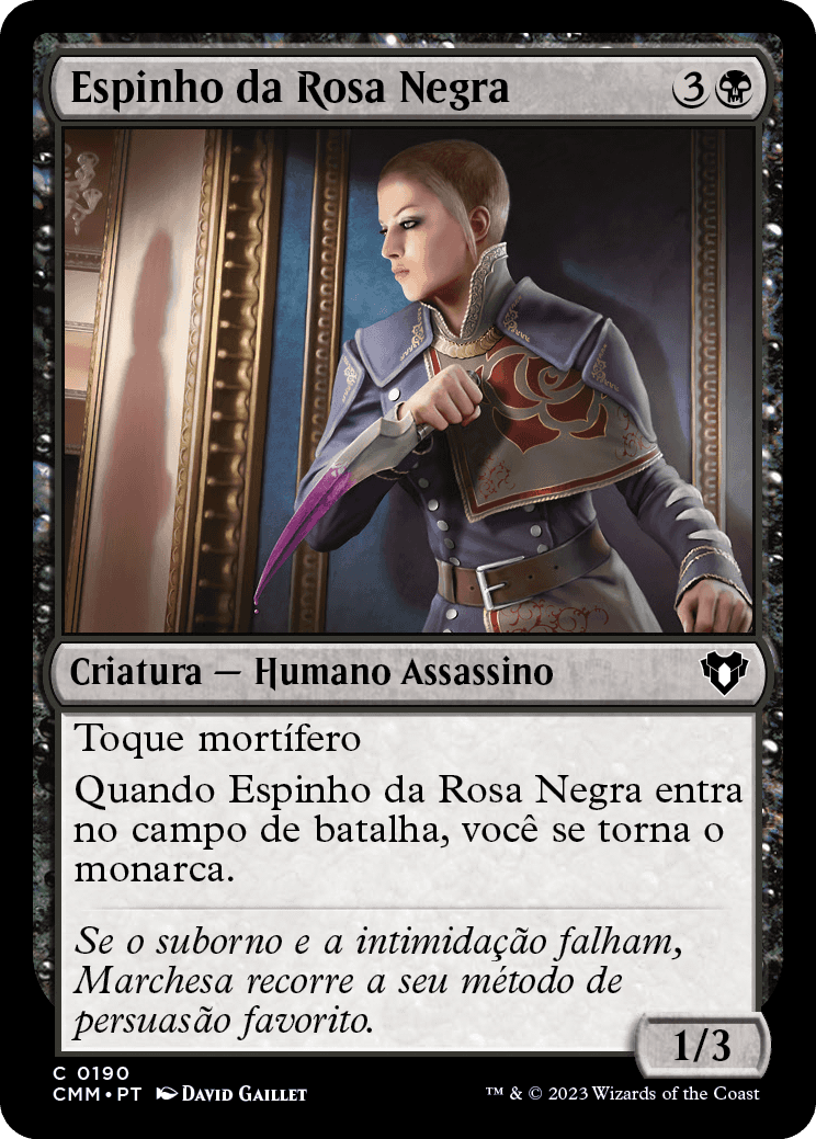 Espinho da Rosa Negra / Thorn of the Black Rose - Magic: The Gathering - MoxLand