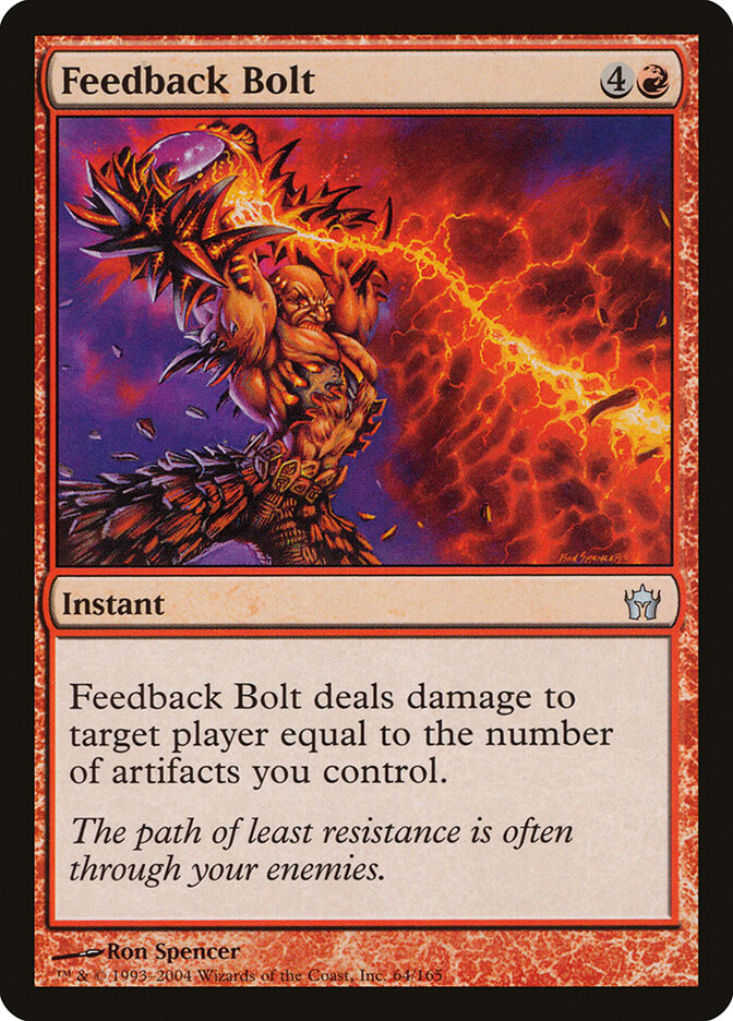 Raio Retroalimentado / Feedback Bolt - Magic: The Gathering - MoxLand