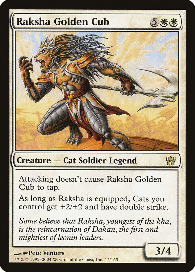 Raksha, Filhote Dourado / Raksha Golden Cub - Magic: The Gathering - MoxLand