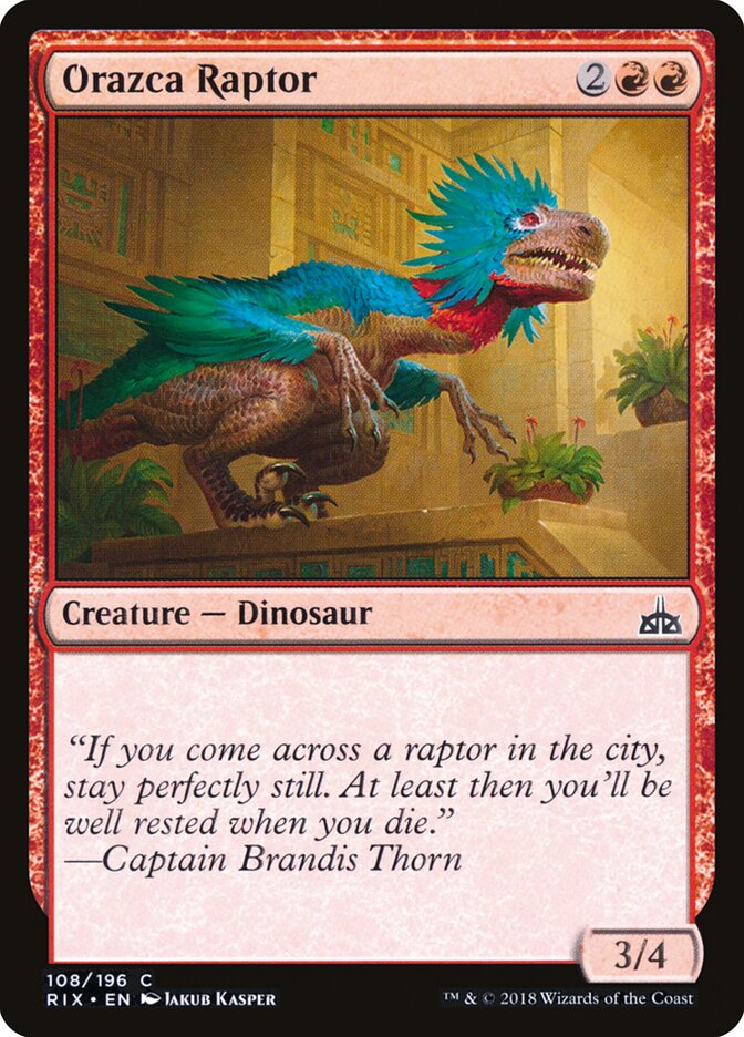 Raptor de Orazca / Orazca Raptor - Magic: The Gathering - MoxLand