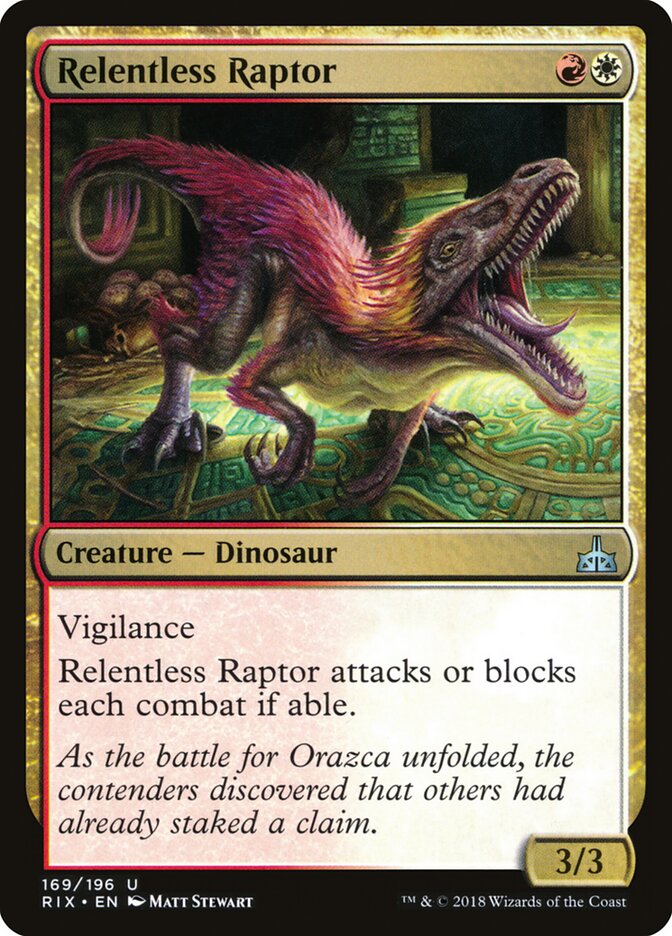 Raptor Implacável / Relentless Raptor - Magic: The Gathering - MoxLand