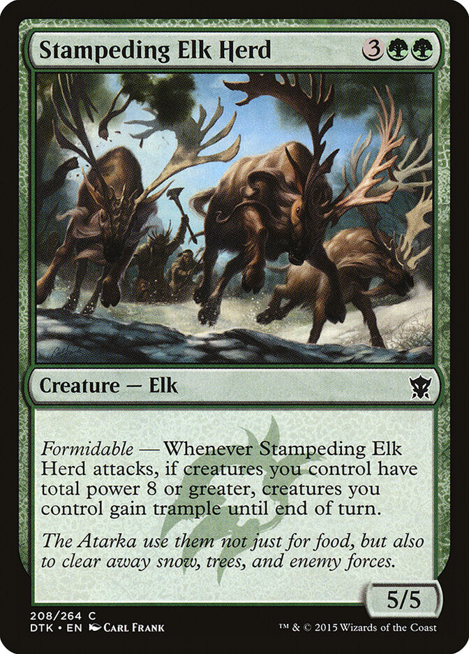 Rebanho de Alces Galopantes / Stampeding Elk Herd - Magic: The Gathering - MoxLand