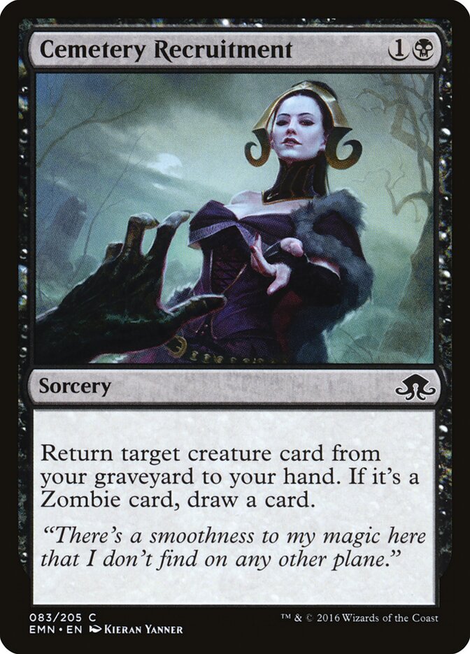 Recrutamento no Cemitério / Cemetery Recruitment - Magic: The Gathering - MoxLand