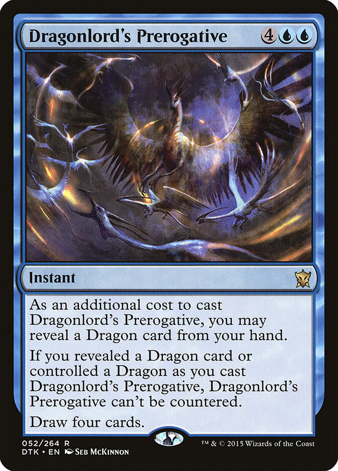 Regalia dos Soberanos Dragões / Dragonlord's Prerogative - Magic: The Gathering - MoxLand
