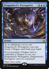 Regalia dos Soberanos Dragões / Dragonlord's Prerogative - Magic: The Gathering - MoxLand
