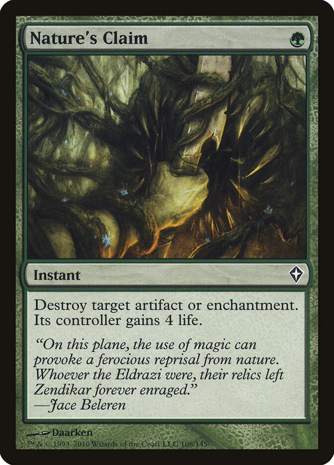 Reivindicação da Natureza / Nature's Claim - Magic: The Gathering - MoxLand