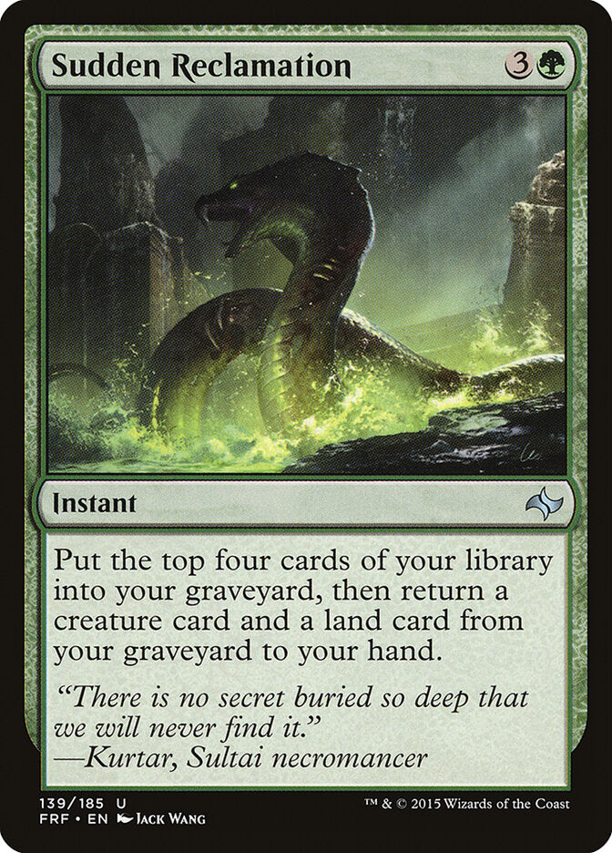 Reivindicação Súbita / Sudden Reclamation - Magic: The Gathering - MoxLand