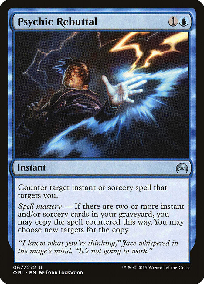 Repulsão Psíquica / Psychic Rebuttal - Magic: The Gathering - MoxLand
