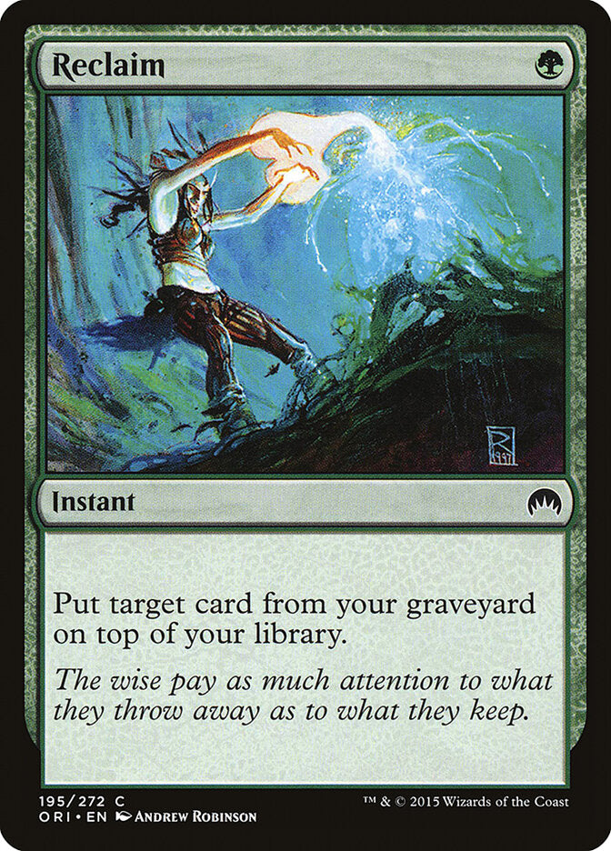 Restituir / Reclaim - Magic: The Gathering - MoxLand