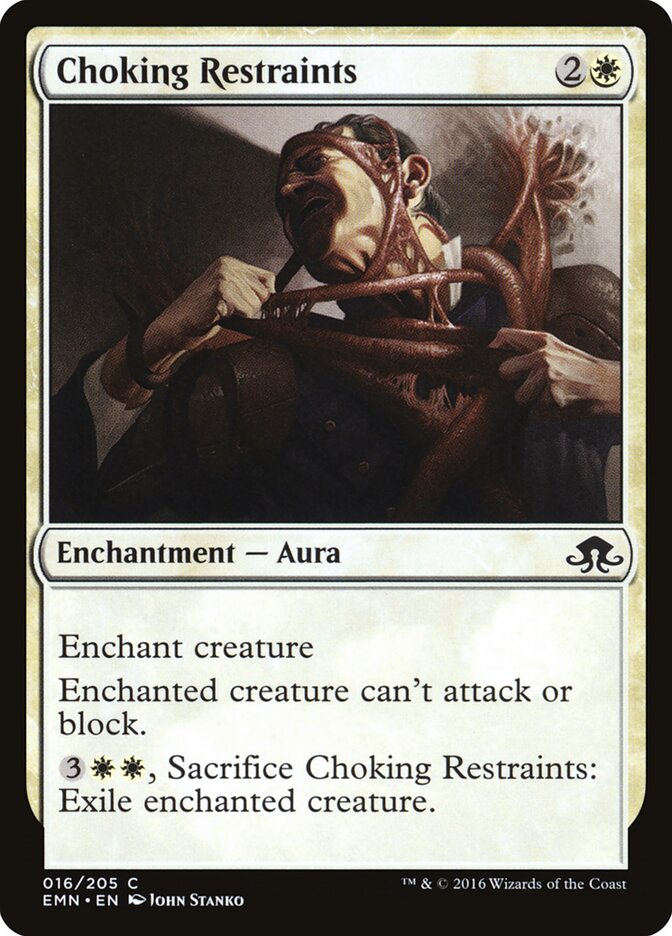 Restrições Sufocantes / Choking Restraints - Magic: The Gathering - MoxLand