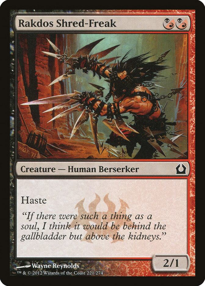 Retalheiro Louco Rakdos / Rakdos Shred-Freak - Magic: The Gathering - MoxLand