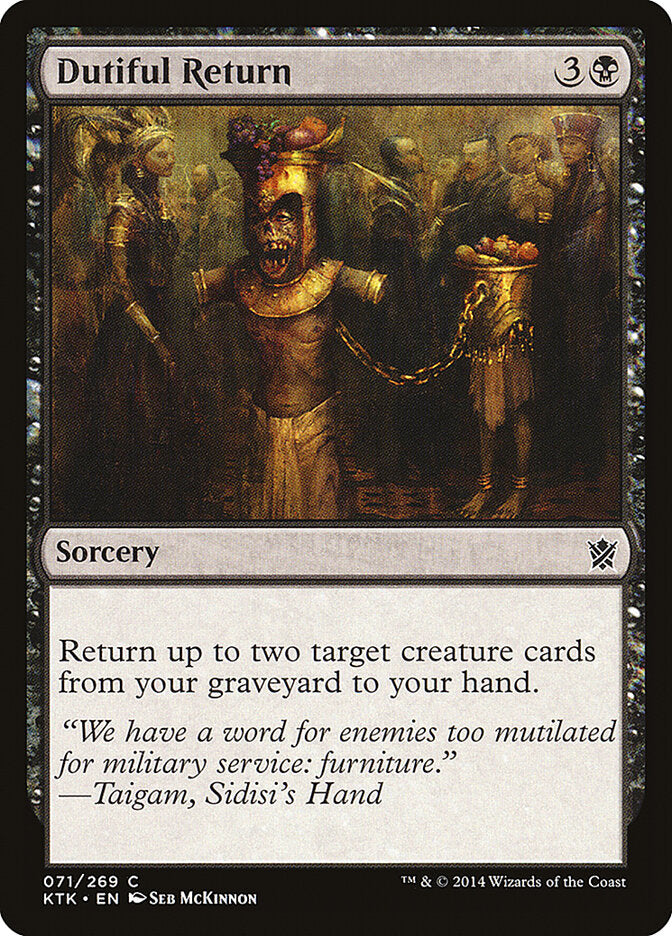 Retorno Obediente / Dutiful Return - Magic: The Gathering - MoxLand