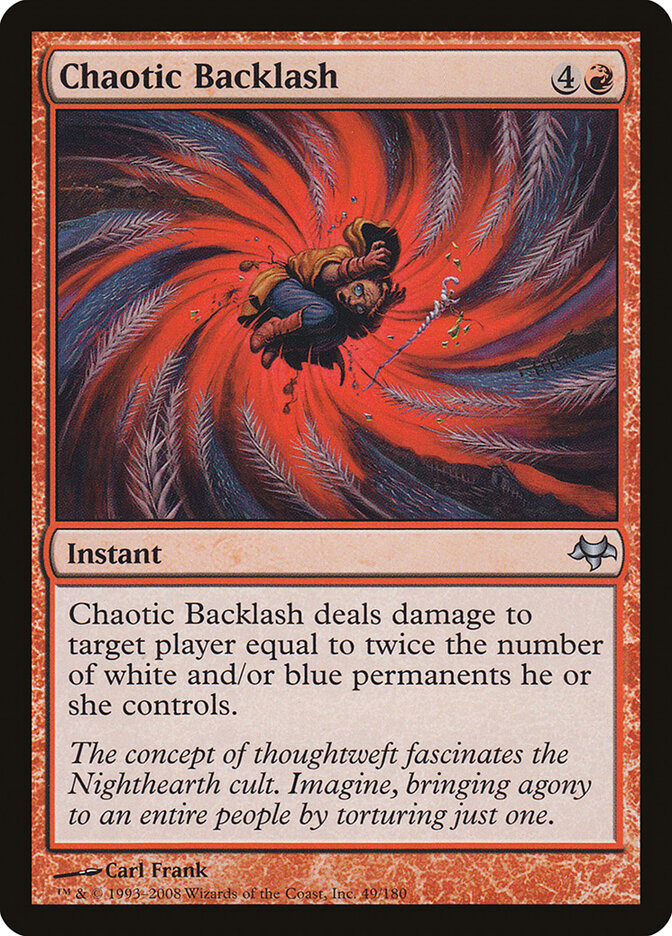 Retrocesso Caótico / Chaotic Backlash - Magic: The Gathering - MoxLand