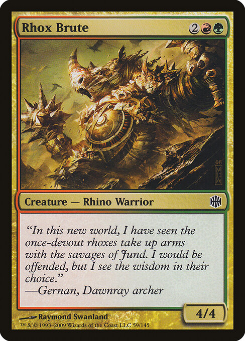 Brutamontes Rhox / Rhox Brute - Magic: The Gathering - MoxLand