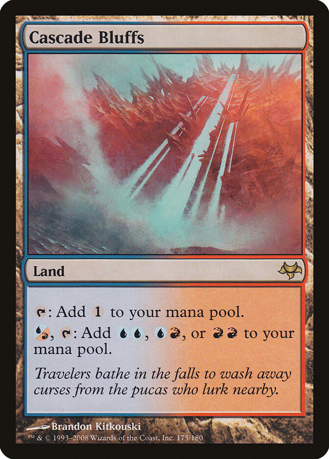 Ribanceiras da Cascata / Cascade Bluffs - Magic: The Gathering - MoxLand