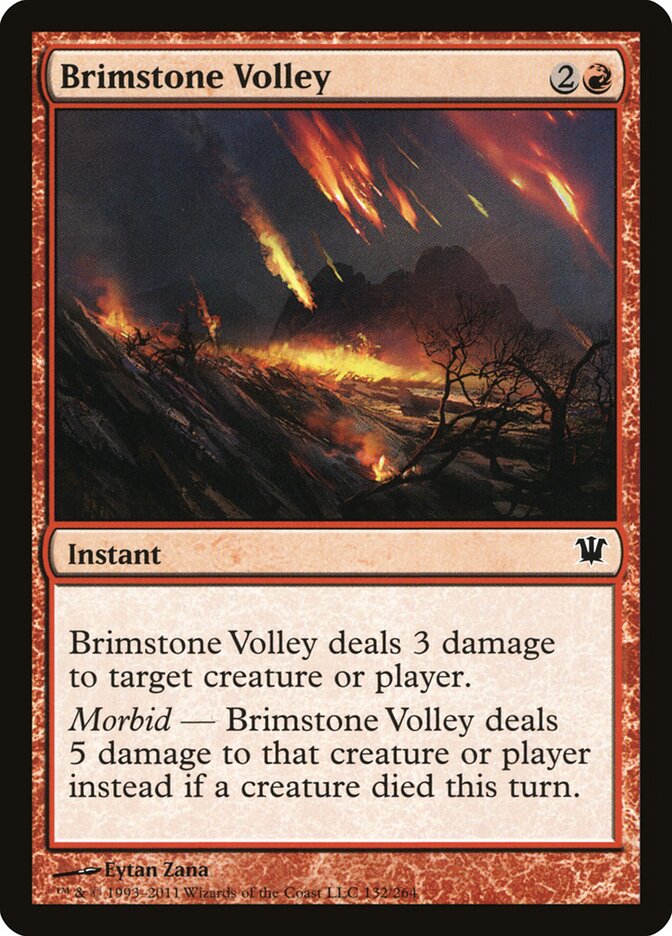 Salva de Enxofre / Brimstone Volley - Magic: The Gathering - MoxLand