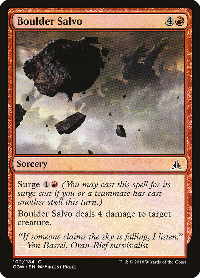 Salva de Pedregulhos / Boulder Salvo - Magic: The Gathering - MoxLand