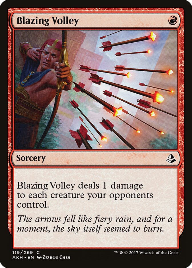 Salva Incandescente / Blazing Volley - Magic: The Gathering - MoxLand