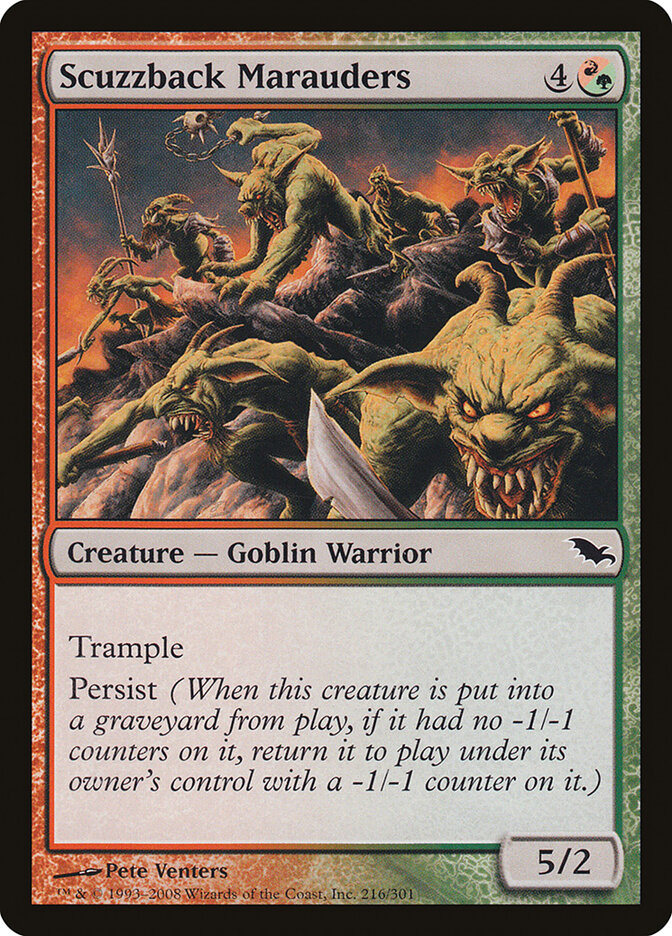 Saqueadores de Costas Sujas / Scuzzback Marauders - Magic: The Gathering - MoxLand