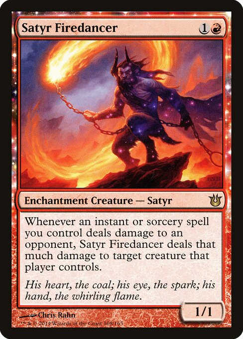 Sátiro Dançarino do Fogo / Satyr Firedancer - Magic: The Gathering - MoxLand