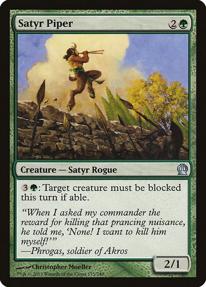 Sátiro Flautista / Satyr Piper - Magic: The Gathering - MoxLand