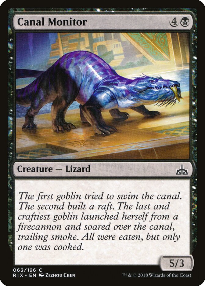 Sáurio do Canal / Canal Monitor - Magic: The Gathering - MoxLand