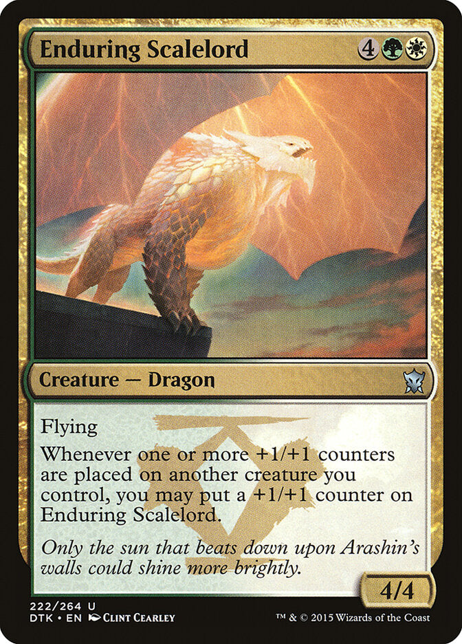 Senhor Escamado Resistente / Enduring Scalelord - Magic: The Gathering - MoxLand