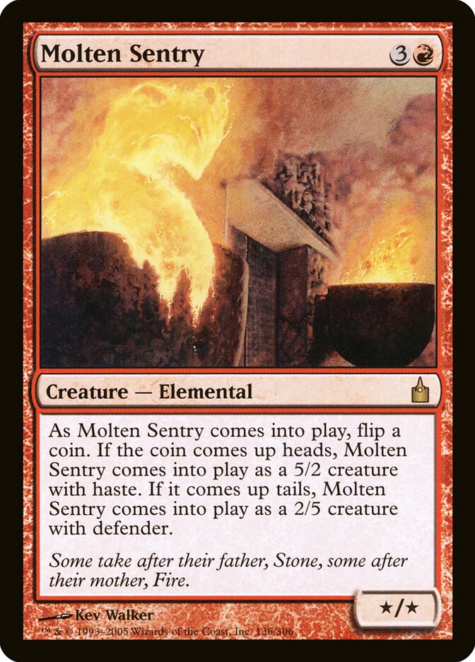 Sentinela Fundente / Molten Sentry - Magic: The Gathering - MoxLand