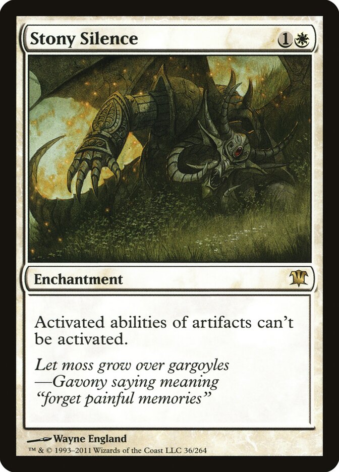 Silêncio Pétreo / Stony Silence - Magic: The Gathering - MoxLand