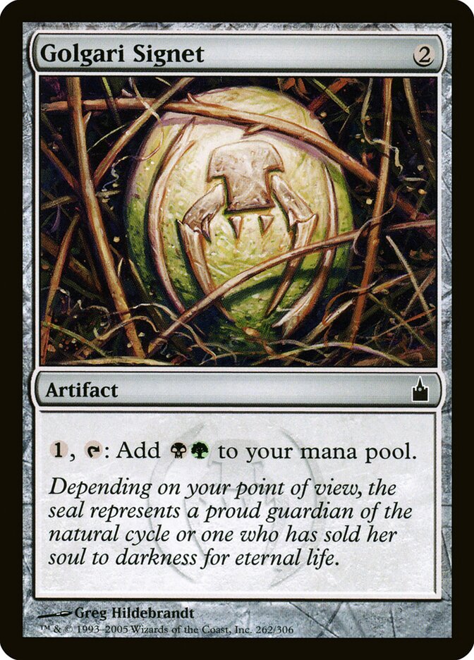 Sinete Golgari / Golgari Signet - Magic: The Gathering - MoxLand