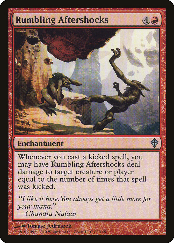Sismo Secundário Estrondoso / Rumbling Aftershocks - Magic: The Gathering - MoxLand