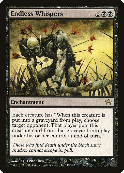 Sussurros Intermináveis / Endless Whispers - Magic: The Gathering - MoxLand