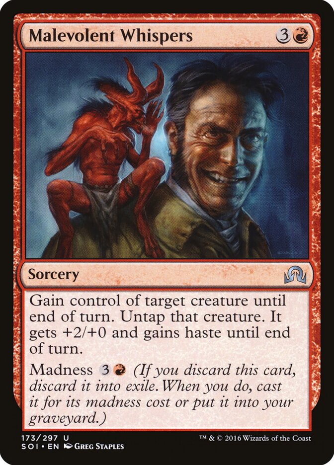 Sussurros Maldosos / Malevolent Whispers - Magic: The Gathering - MoxLand