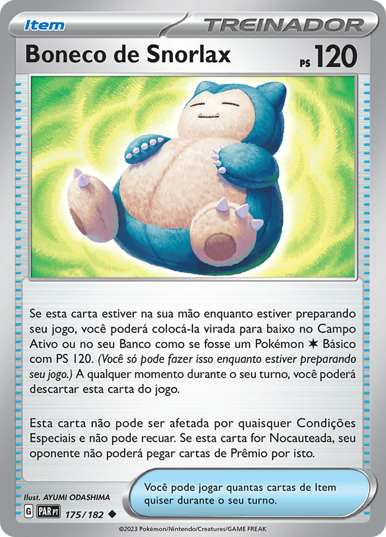 Boneco de Snorlax - Pokémon TCG - MoxLand