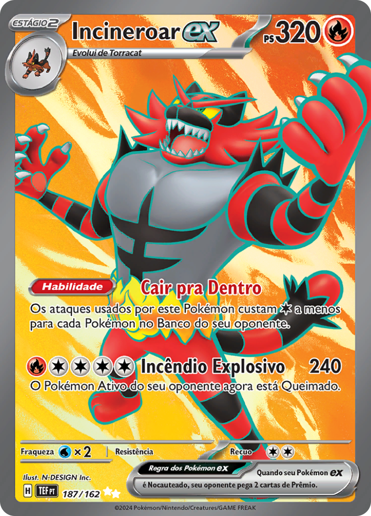 Incineroar ex - Pokémon TCG - MoxLand