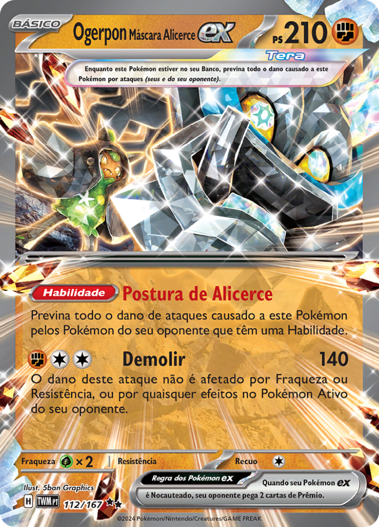 Ogerpon Máscara Alicerce ex - Pokémon TCG - MoxLand