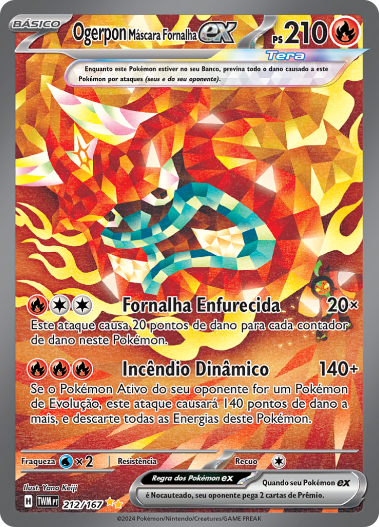 Ogerpon Máscara Fornalha ex - Pokémon TCG - MoxLand