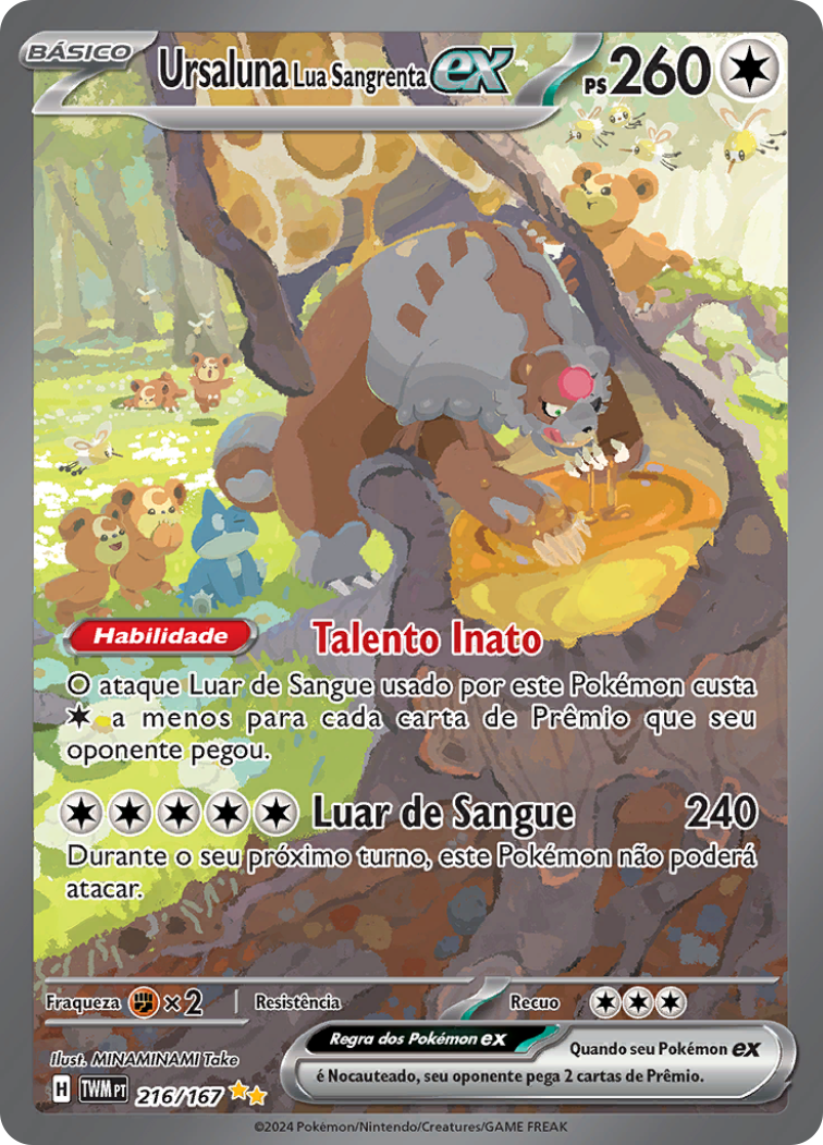 Ursaluna Lua Sangrenta ex - Pokémon TCG - MoxLand