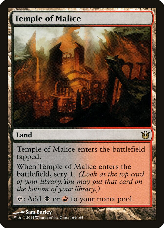 Templo da Maleficência / Temple of Malice - Magic: The Gathering - MoxLand