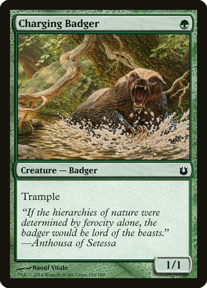 Texugo Atacante / Charging Badger - Magic: The Gathering - MoxLand