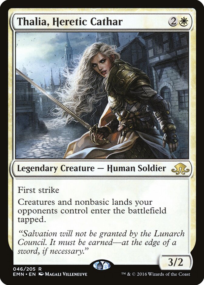 Thalia, Cátara Herege / Thalia, Heretic Cathar - Magic: The Gathering - MoxLand
