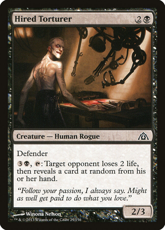 Torturador de Aluguel / Hired Torturer - Magic: The Gathering - MoxLand
