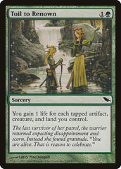 Trabalhar pela Reputação / Toil to Renown - Magic: The Gathering - MoxLand