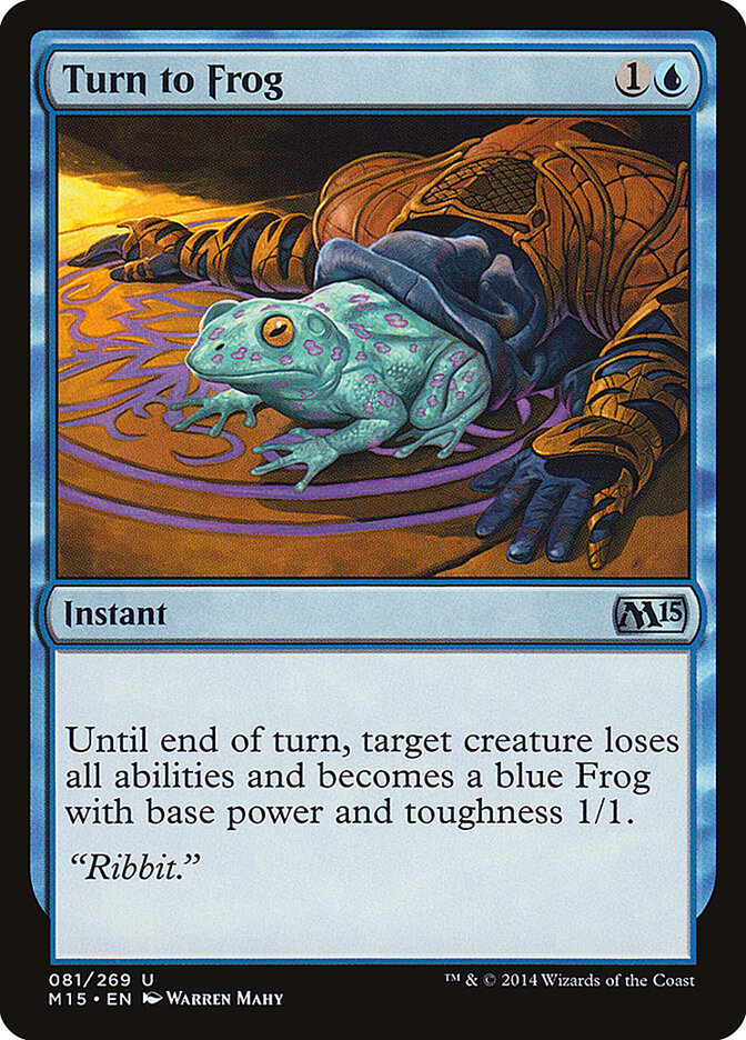 Transformar em Sapo / Turn to Frog - Magic: The Gathering - MoxLand