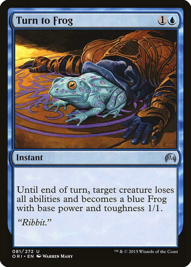 Transformar em Sapo / Turn to Frog - Magic: The Gathering - MoxLand